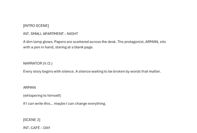 professional and engaging scriptwriting that captivates your